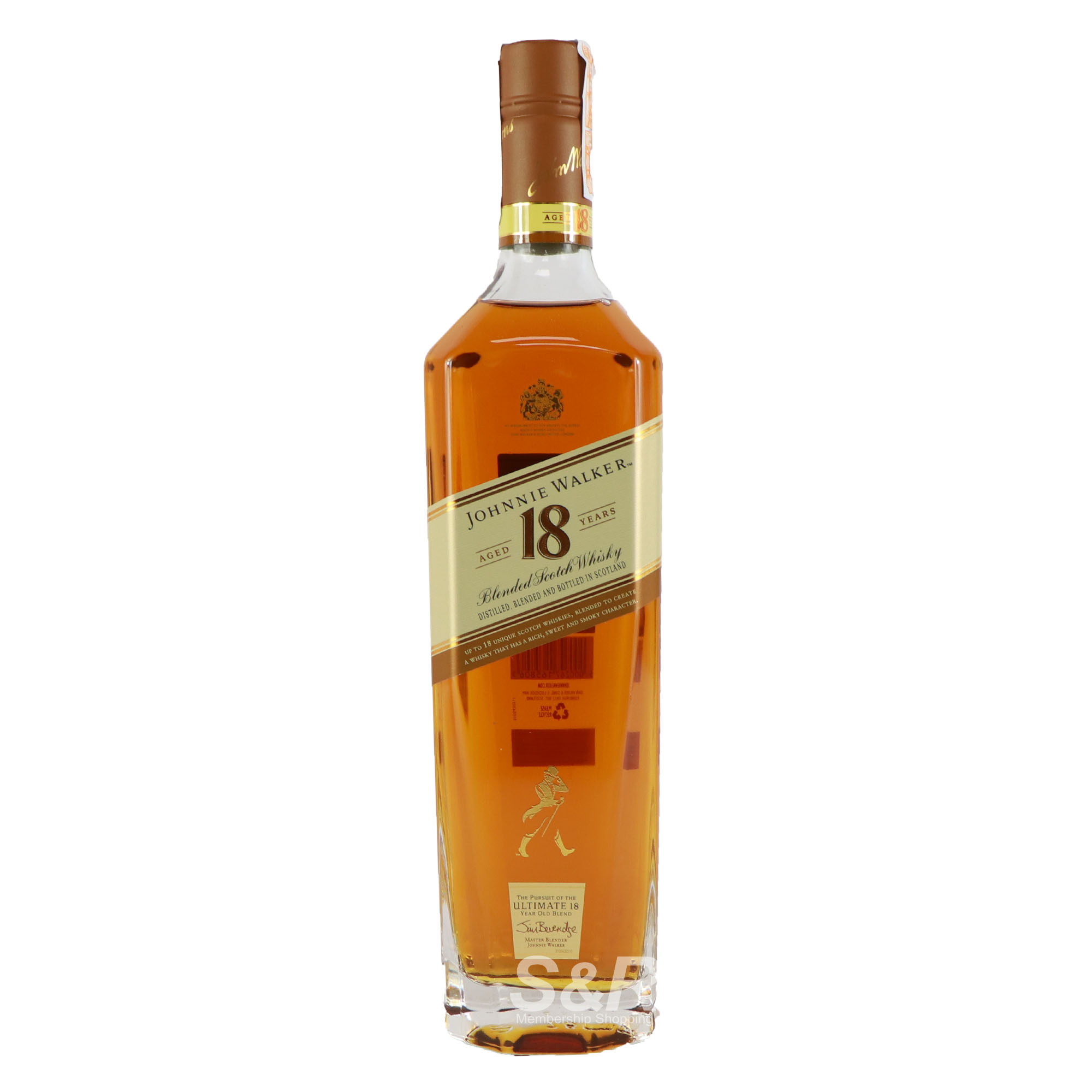 Johnnie Walker Blended Scotch Whisky 18 YO 750mL